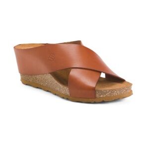 Yokono Italian leather wedges. Size 8